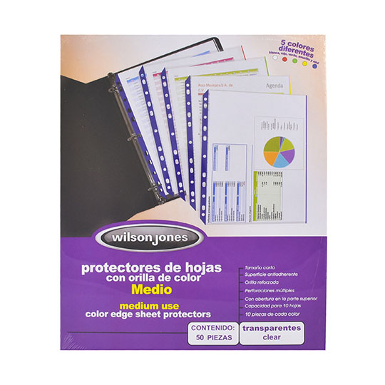 Protector De Hojas Medio Multicolor Acco