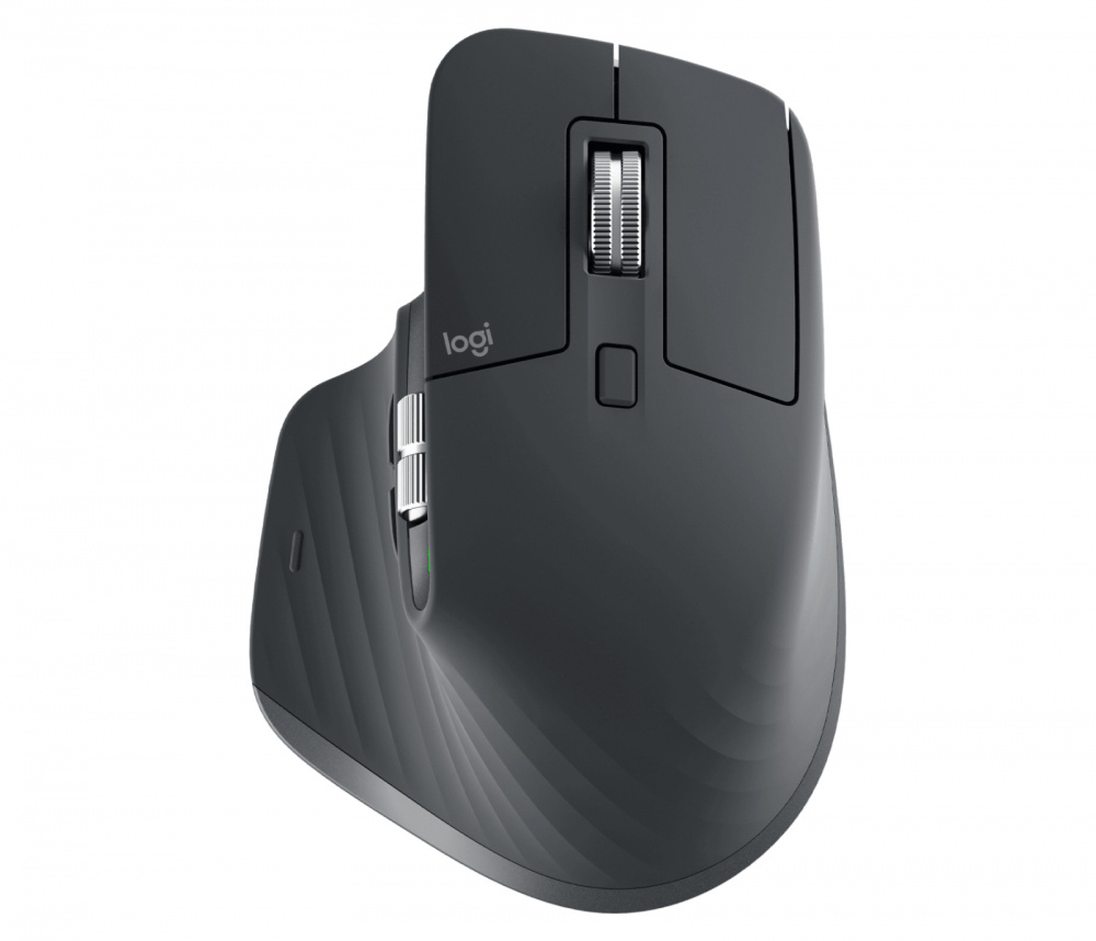 Mouse Ergonómico Logitech Óptico MX Master 3s, Inalámbrico, Bluetooth, 8000DPI, Grafito 