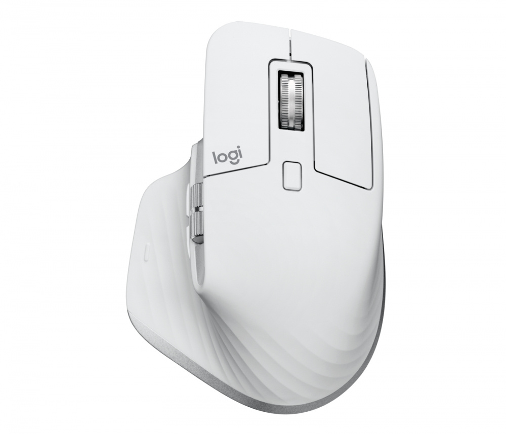 Mouse Ergonómico Logitech Óptico MX Master 3s, Inalámbrico, Bluetooth, 8000DPI, Gris Pálido 