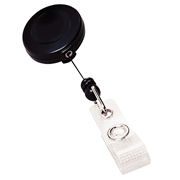 Broche Retráctil Para Gafete Acco Negro 25Pz 