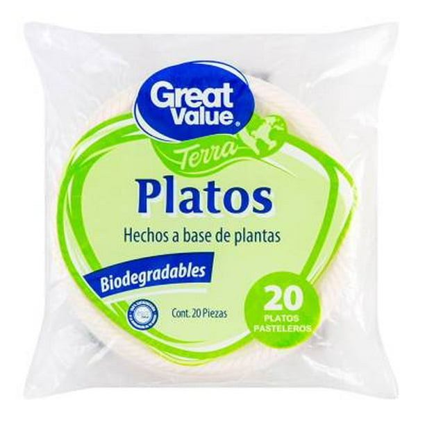 Plato Desechable Chico 20 Pzas