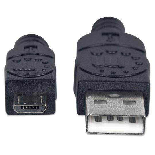 Cable Manhattan Usb A-Micro B V2.0 1M Negro