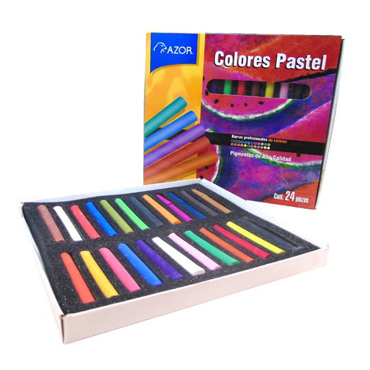 Colores Pastel Seco Stafford Colores Surtidos Caja Con 24 Piezas