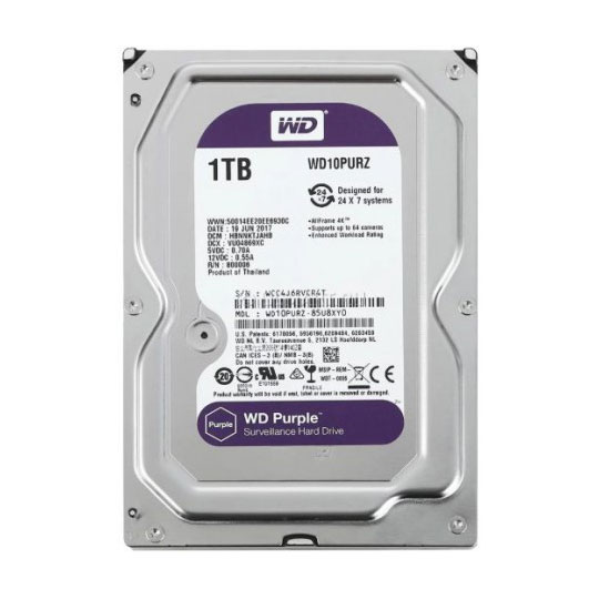 Disco Duro Western Digital, 1Tb diseñado para videovigilancia