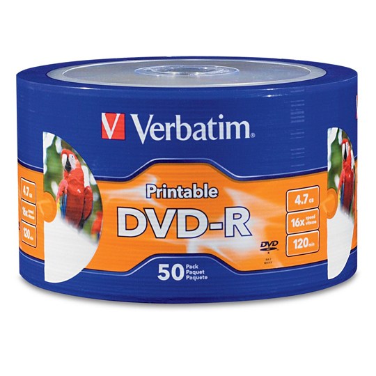 Disco Verbatim Dvd-R 16X 4.7Gb Torre 50 Piezas