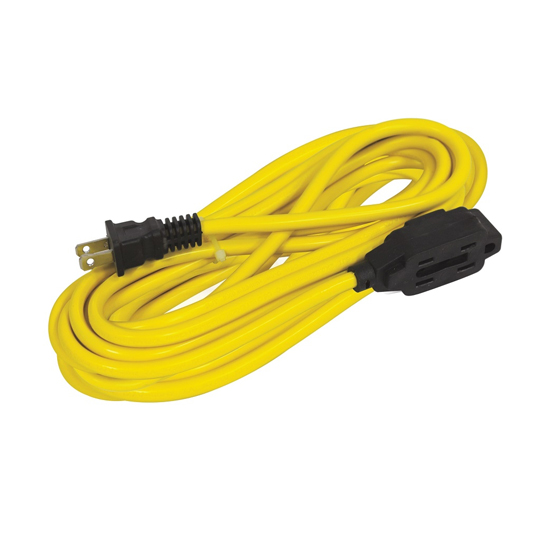 Extensión De 3 Contactos Santul 15 M Color amarillo