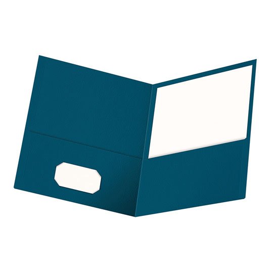 [ESS-FOL-57502] Folder Con Doble Solapa Oxford Carta color azul con 25 piezas