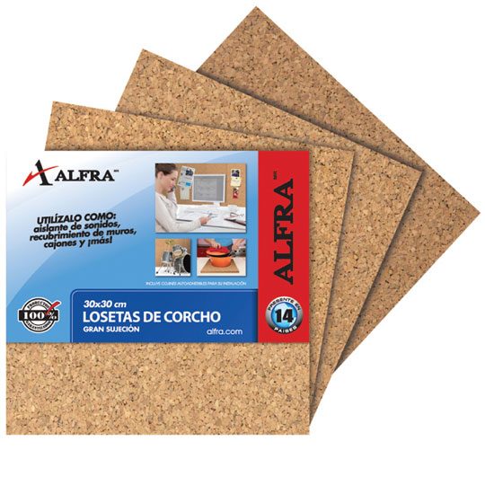 [ALF-PIZ-6768] Loseta De Corcho Alfra 30 X 30 Cm