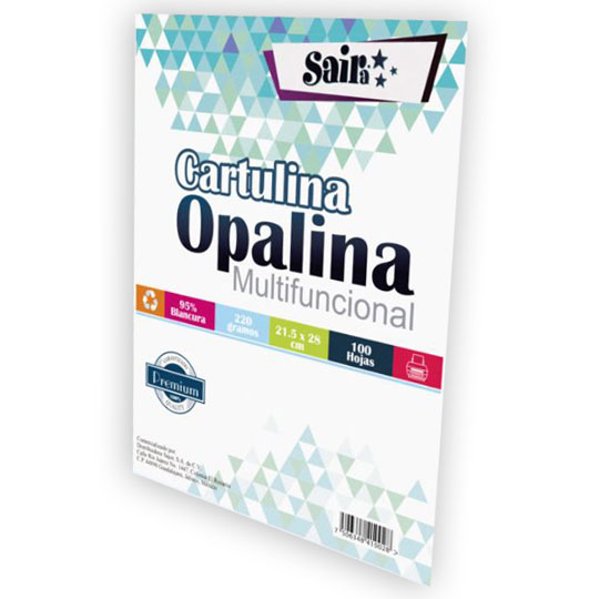 Papel Opalina Blanca Carta Blancura 95% 220gr SAJOR