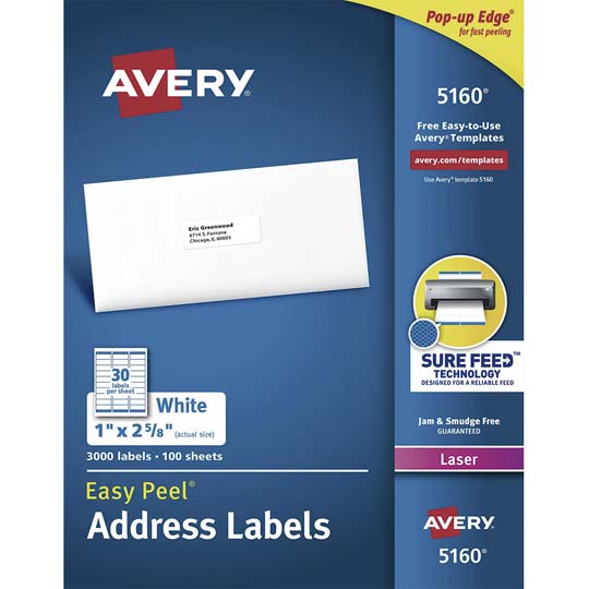 Etiqueta Tecnología Laser Avery Color Bl