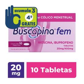 Buscapina Fem 10 Tabletas