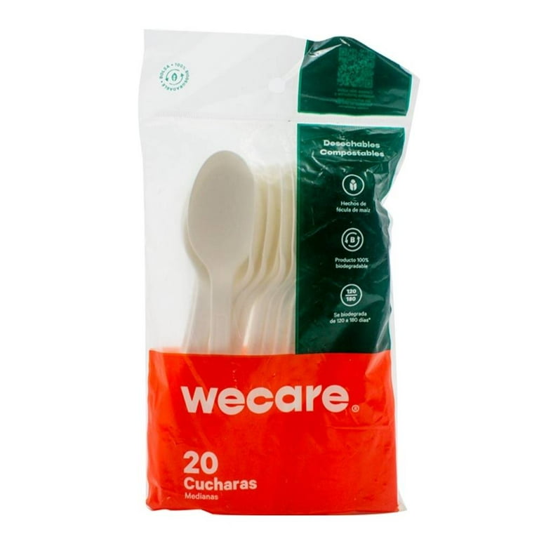 Cucharas desechables medianas 