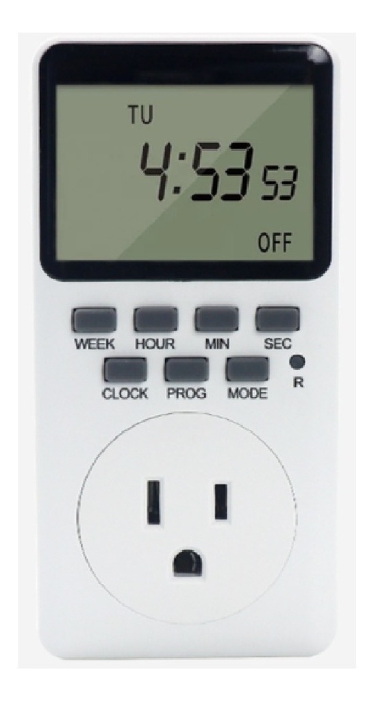 Temporizador Timer Digital 20 Eventos 127Volts 15A 1250W