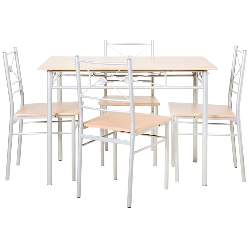 Comedor con 4 Sillas Rectangular 10X70X76 cm