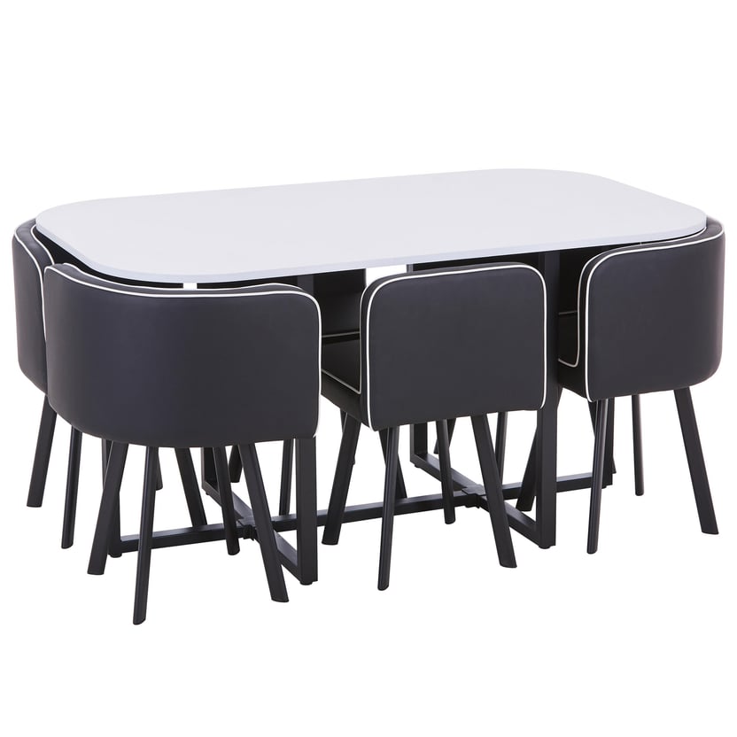Set Comedor 6 Sillas Pizza 150X90X75 cm