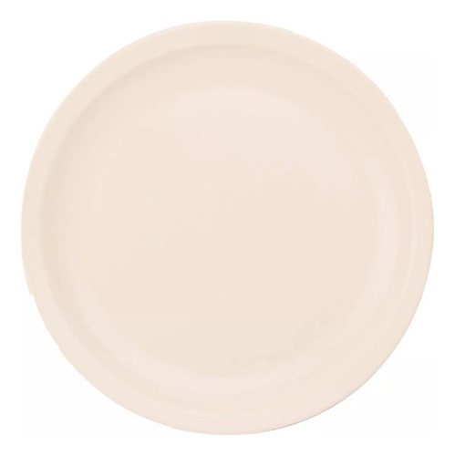 Plato Melamina Gruesa Trinche 25 Color Beige