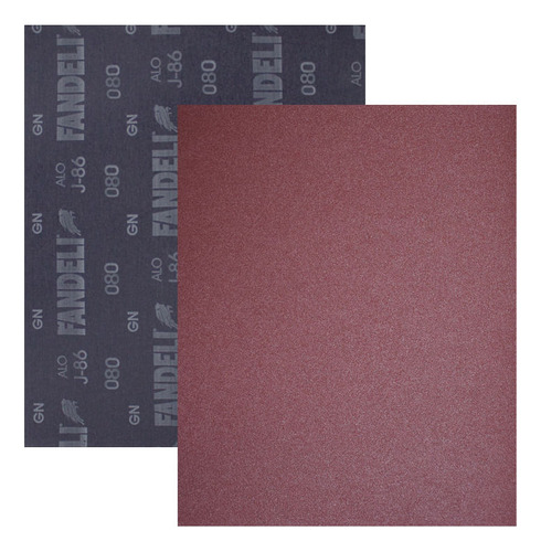 50 Lijas Fandeli Grano 80 J-86 Hojas Metal Madera Plastico