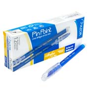 Bolígrafo Ultra Fino Pin Point 0.5 Mm Color Azul Caja Con 12 Pzas 