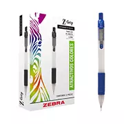 Portaminas Z-Grip Zebra, Punto 0.5 Mm Con Grip Azul, Caja Con 12 Piezas