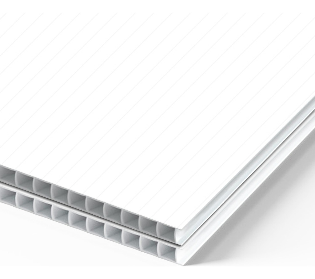 Coroplast Blanco 2 Láminas De Plástico Corrugado 244x122 4mm