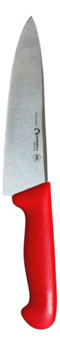 Cuchillo Chef 10 Rojo Shorbull Acero Inox Profesional 25 Cm