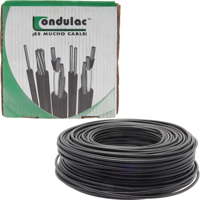 CABLE THW-LS 10 AWG NEGRO 100 M CONDULAC