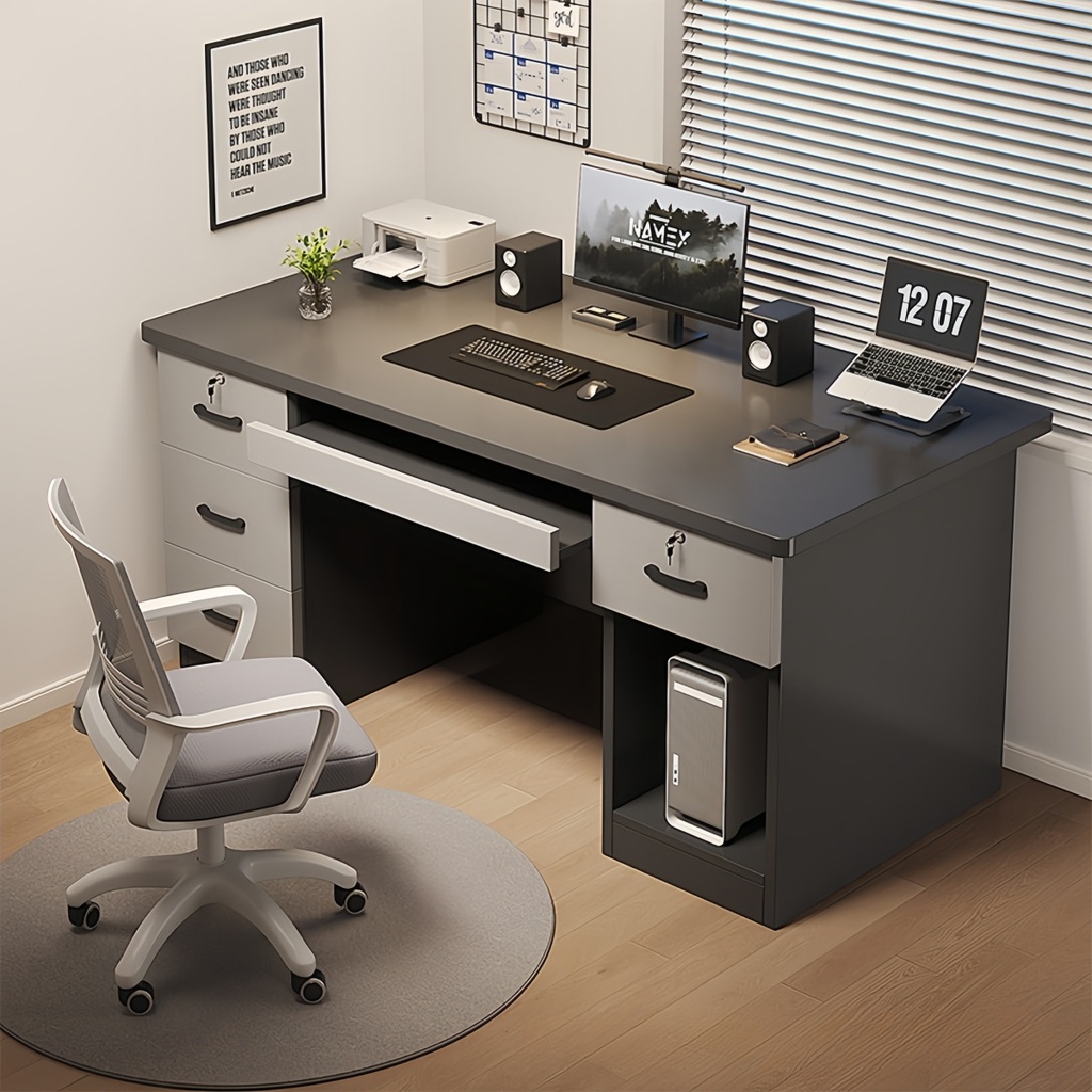 Escritorio Con Cajones Melamina De 120X60X75Cm