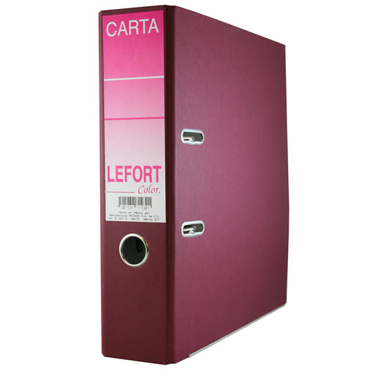 Registrador Lefort Carta Color Vino