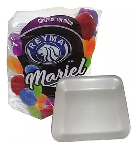 Plato Desechable Charola Térmica 007 Reyma 50 Pzas