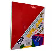 Paquete De Hoja De Color Saira Tamaño Carta Multicolor 100 Hojas Fuertes