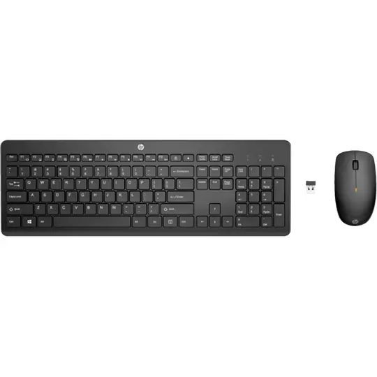 Kit teclado y mouse inalámbricos HP 235,en español.