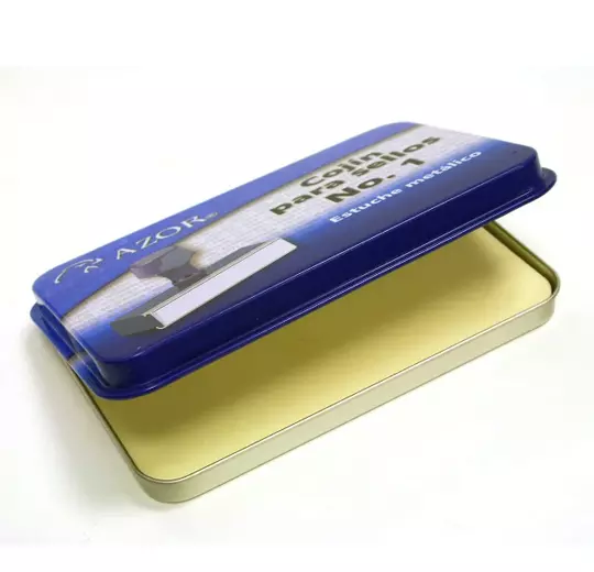 Cojín Para Sello Azor Estuche Metálico No. 1 Sin Tinta