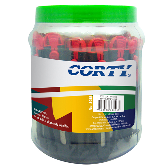Cutter Corty 3000 Chico De 9 Mm Bote Con 50 Piezas