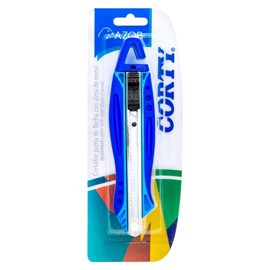 Cutter Alma De Metal Corty 3500 Chico De 9Mm Punta Flecha