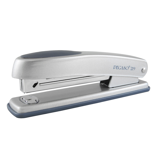 Engrapadora Metálica Pegaso 219 Tira Completa Color Gris