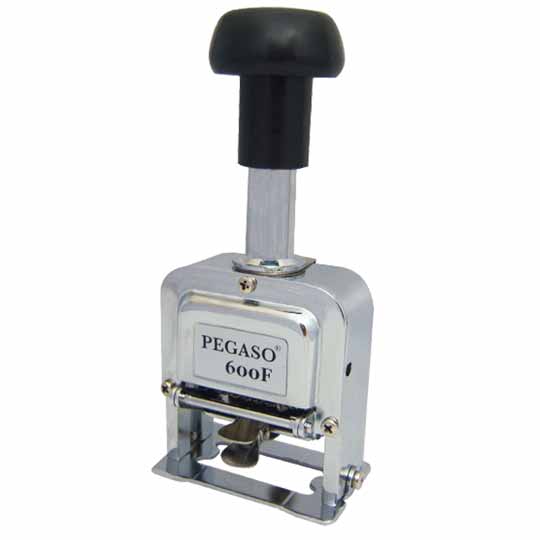 Foliador Cromado Pegaso 6 Dígitos