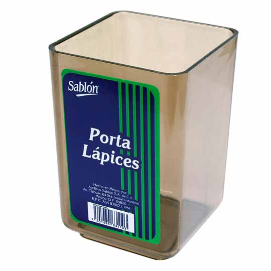 [AZO-LAP-3106HU] Porta Lápices Sablón Color Humo 6.3 X 6.