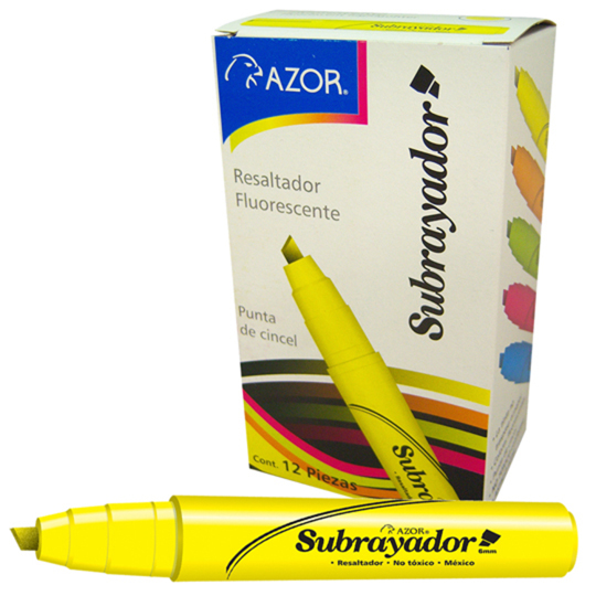 [AZO-MAR-2450AMC] Resaltador De Texto Subrayador Punta Cin
