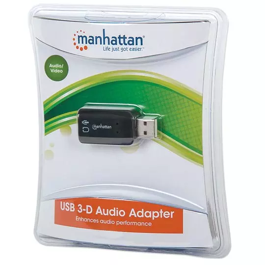 Convertidor Manhattan Usb 2.0 A Tarjeta De Sonido