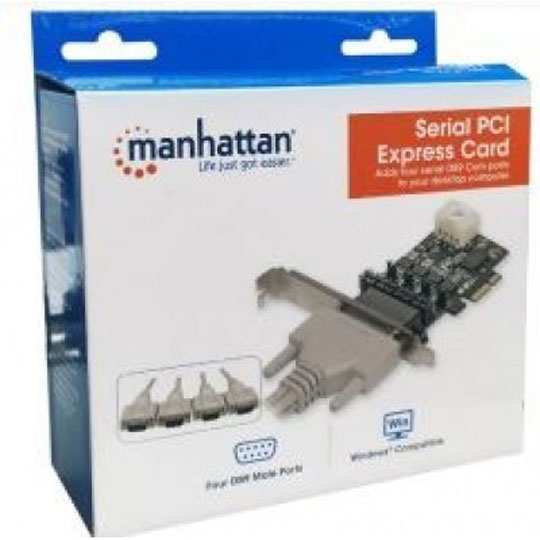 Tarjeta Serial Pci Manhattan Express De 4 Puertos