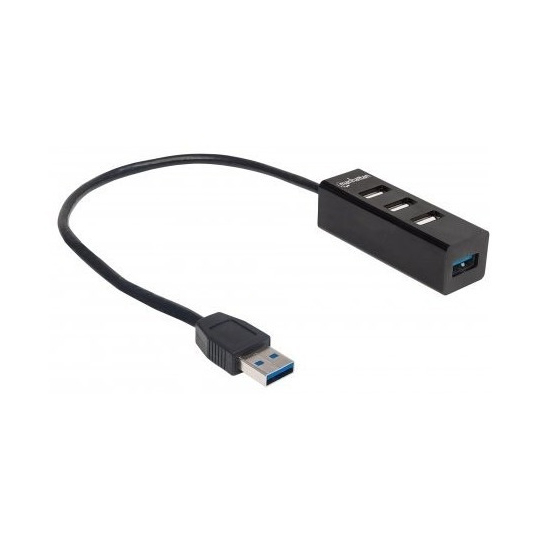 Hub Manhattan Usb V2.0  3 Ptos Y V3.0