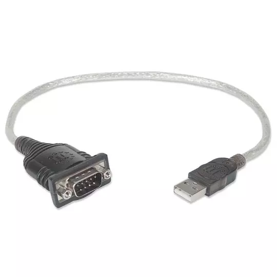 Convertidor Manhattan Usb A-Serial Db9 1Pto M-M
