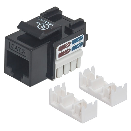 Jack Intellinet Cat 6 De Impacto Keystone Negro