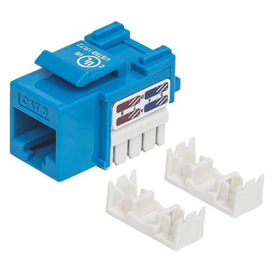 Jack Intellinet Cat 6 De Impacto Keystone Azul