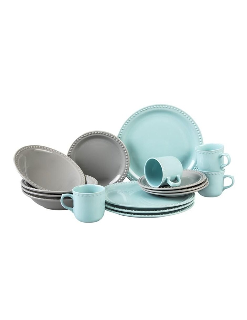 Vajilla cerrada Mauve Vintage para 4 personas 16 PZAS