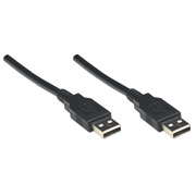 Cable Manhattan Usb V2.0 A-A 1.8M Negro
