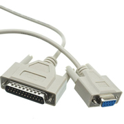 Cable Manhattan Null Modem Db9-Db25 1.8M H-M