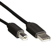 Cable Manhattan Usb A-B V1.1 1.8M Economico Negro