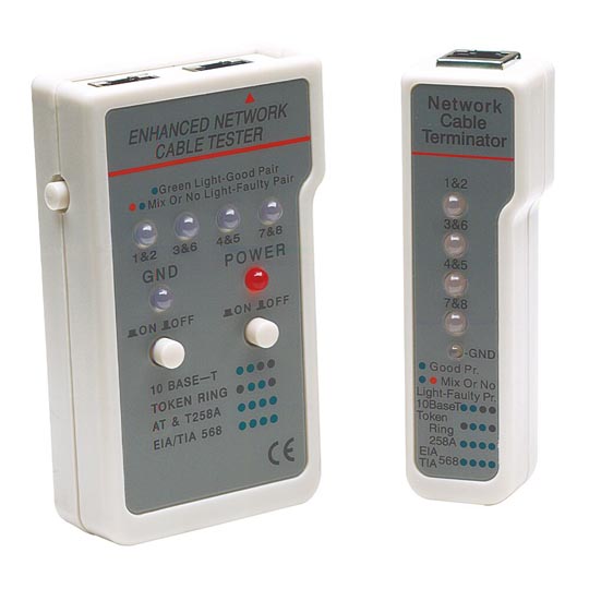 Probador Cables Intellinet Red Rj-11 Y Rj-45, Tipode Cables: Utp/ Stp/ Ftp