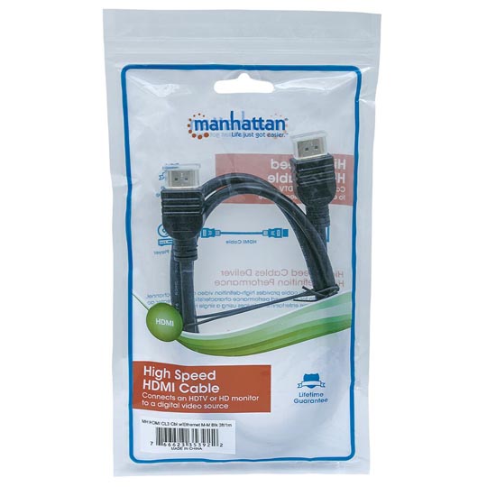 Cable Manhattan Hdmi V2.0 Intramuro M-M, 1M